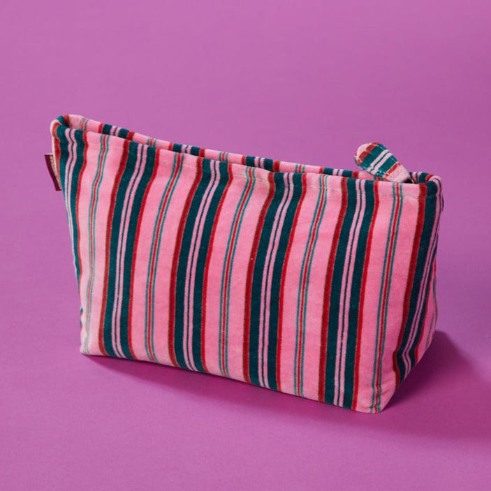 Margate Pink Velvet Washbag