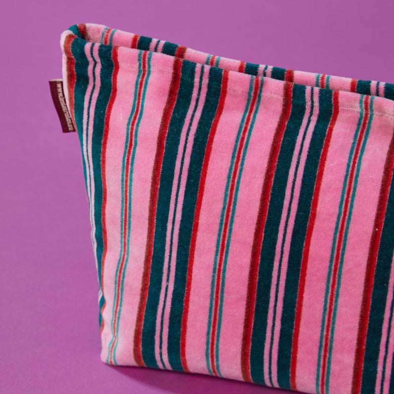 Margate Pink Velvet Washbag