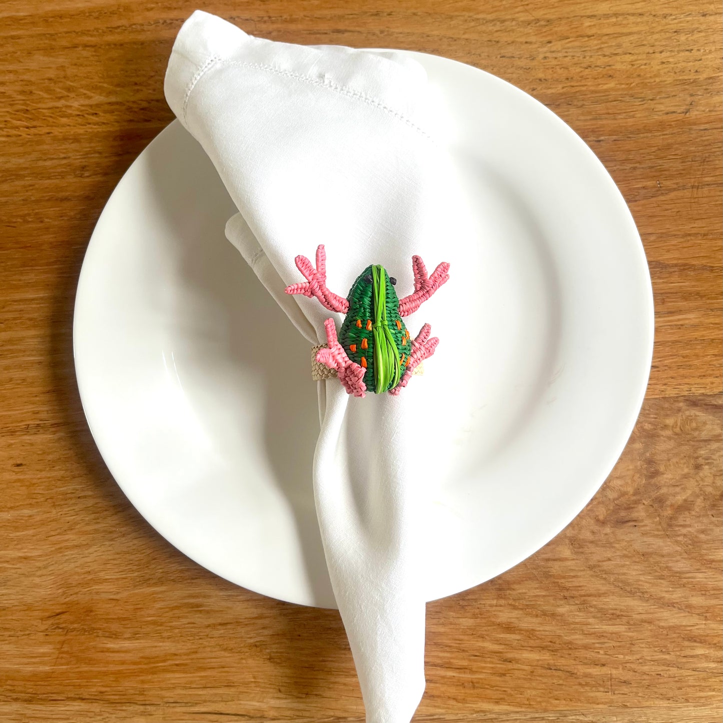 Green Frog Napkin Ring