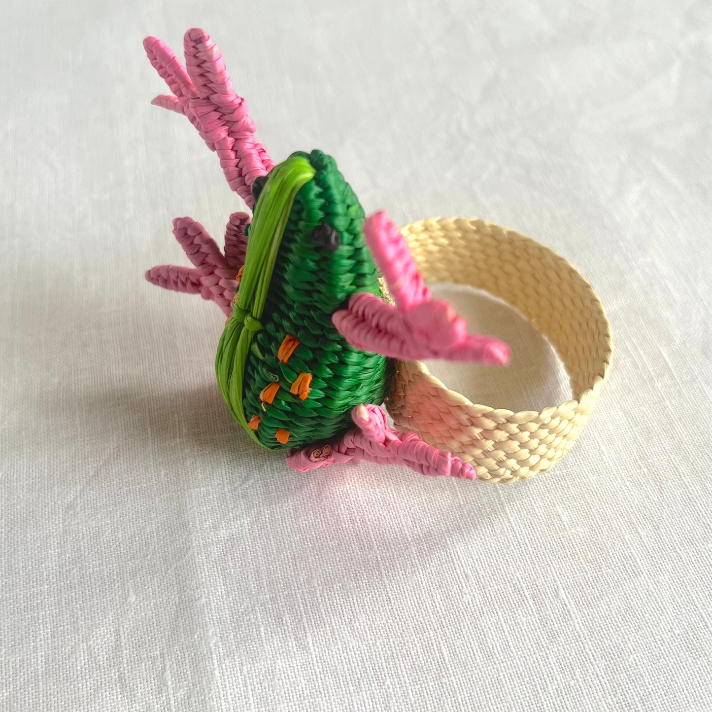 Green Frog Napkin Ring