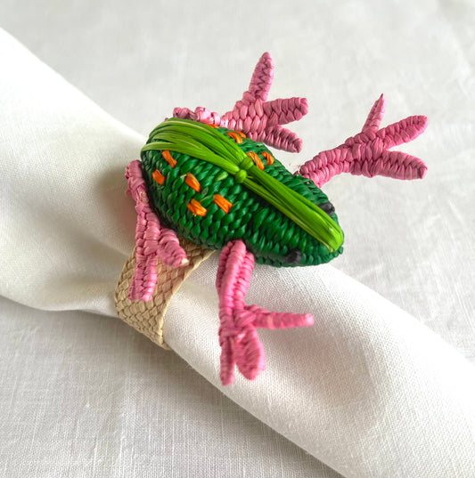 Green Frog Napkin Ring