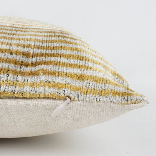 Deco lines abstract velvet cushion wth feather pad.