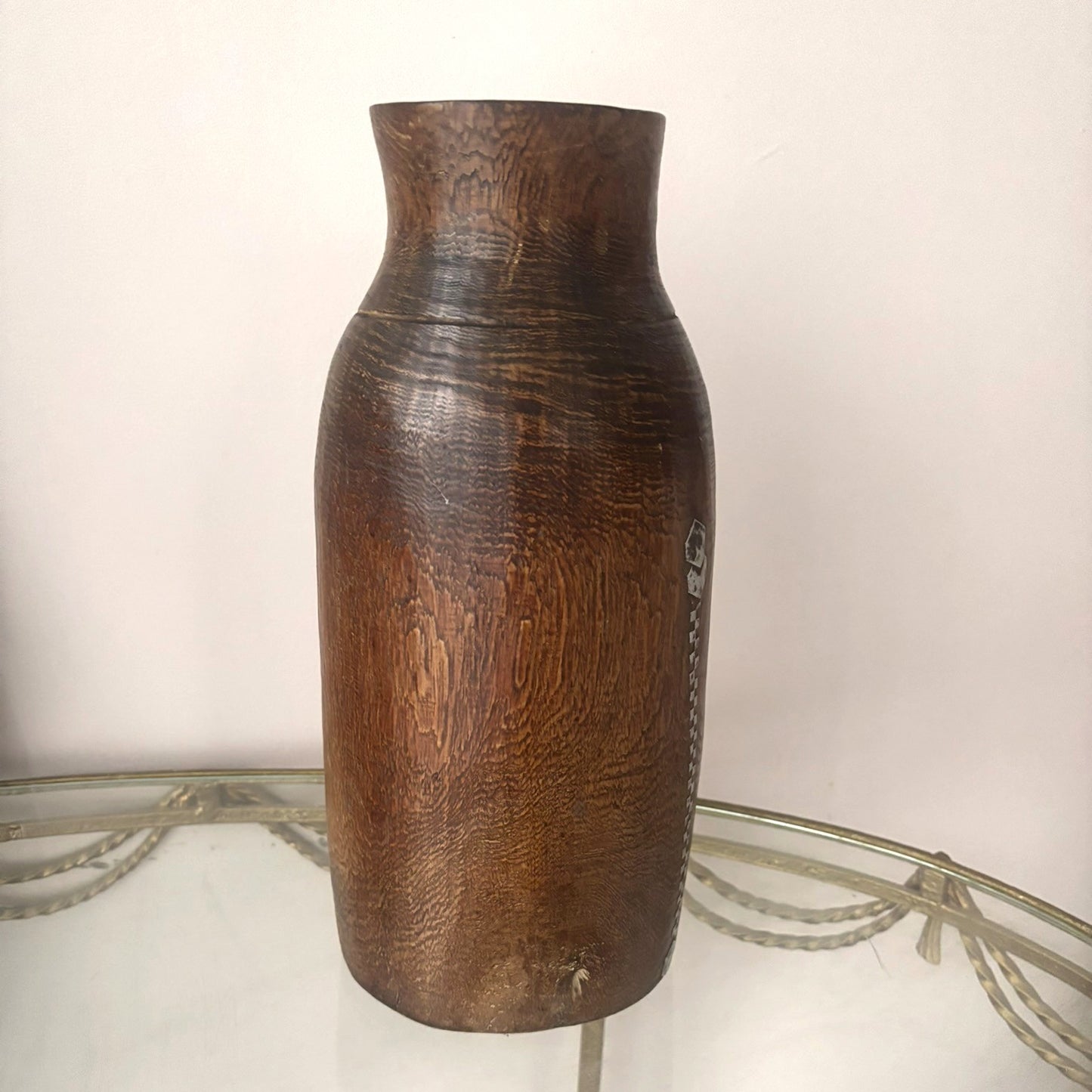 Large African Wooden Honey Pot