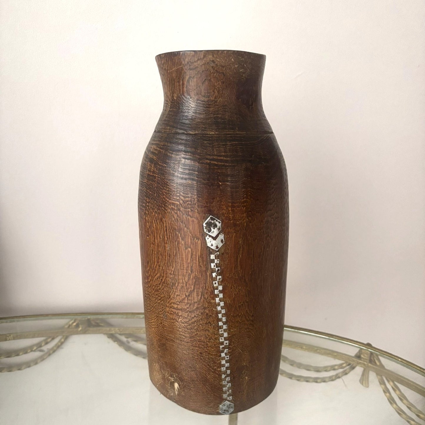 Large African Wooden Honey Pot