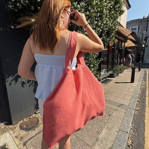 Pells Lobster Linen Market Bag