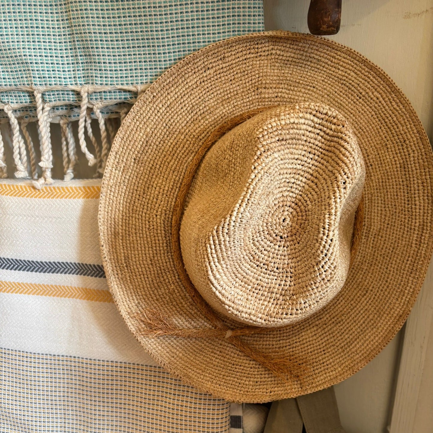 Raffia sun hat
