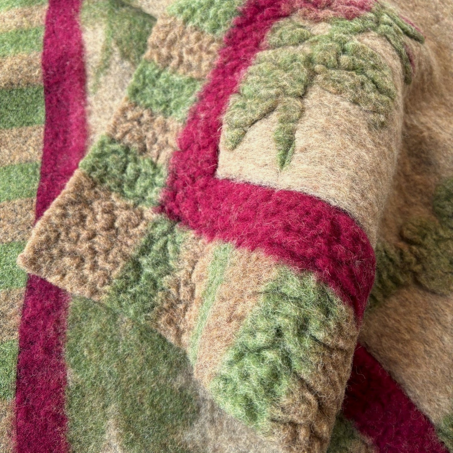 Old Style Boiled Wool Throw