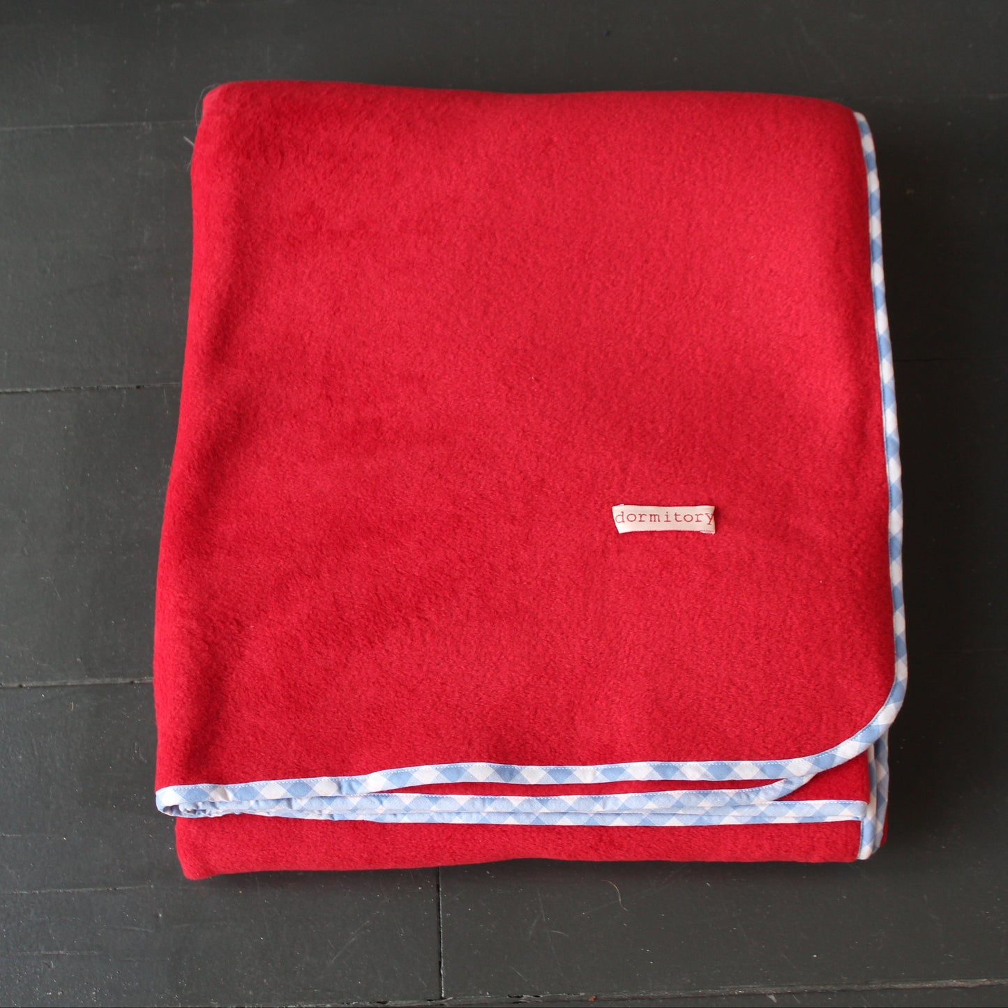 red fleece blanket
