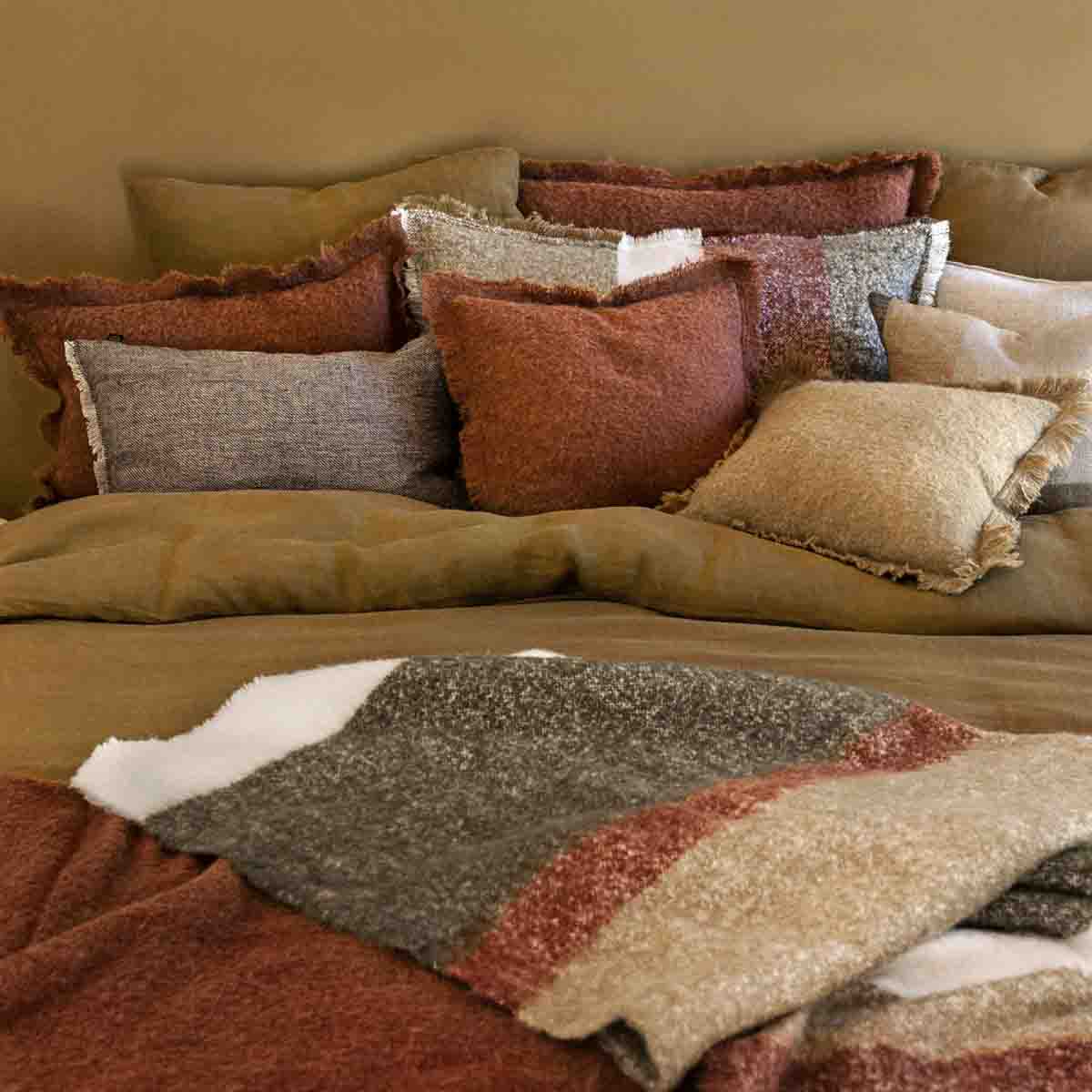 Viti Bed Linen - Gold, Aspen, Calypso