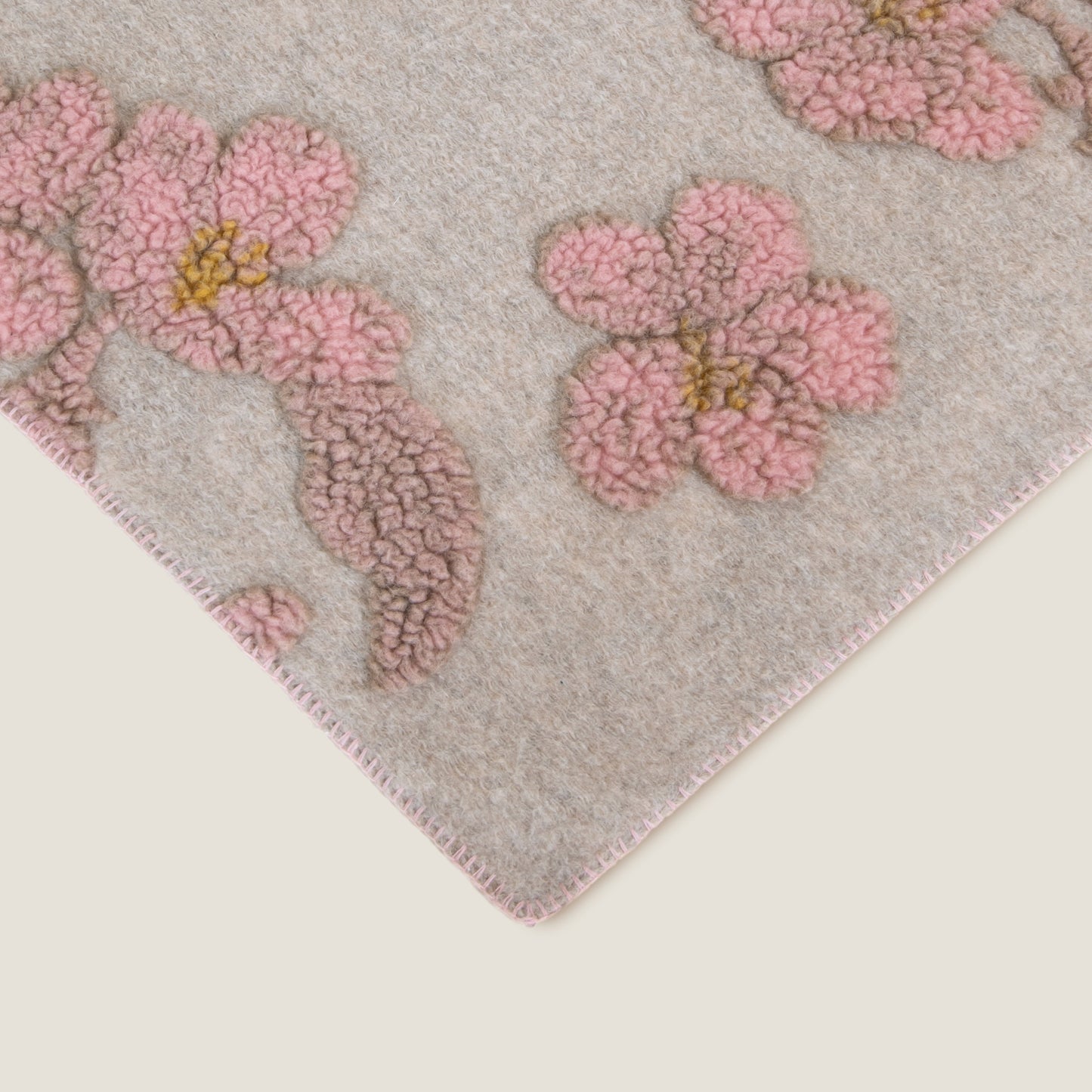 Magnolia Boiled Wool Throw