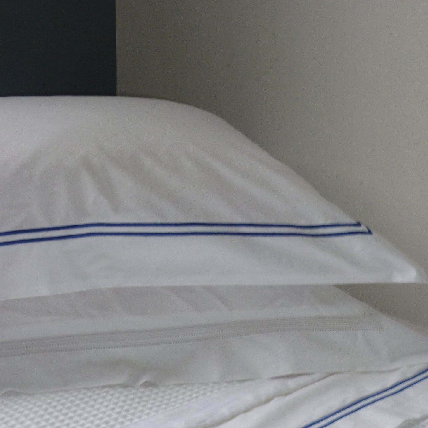 Stockholm Square pillowcases 65 x 65cm   Blue