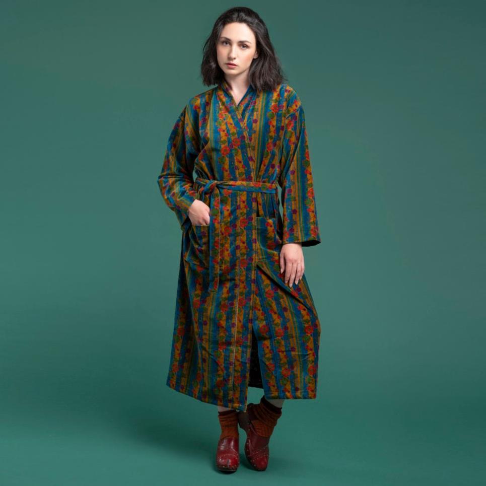 Kensington Green Velvet Robe