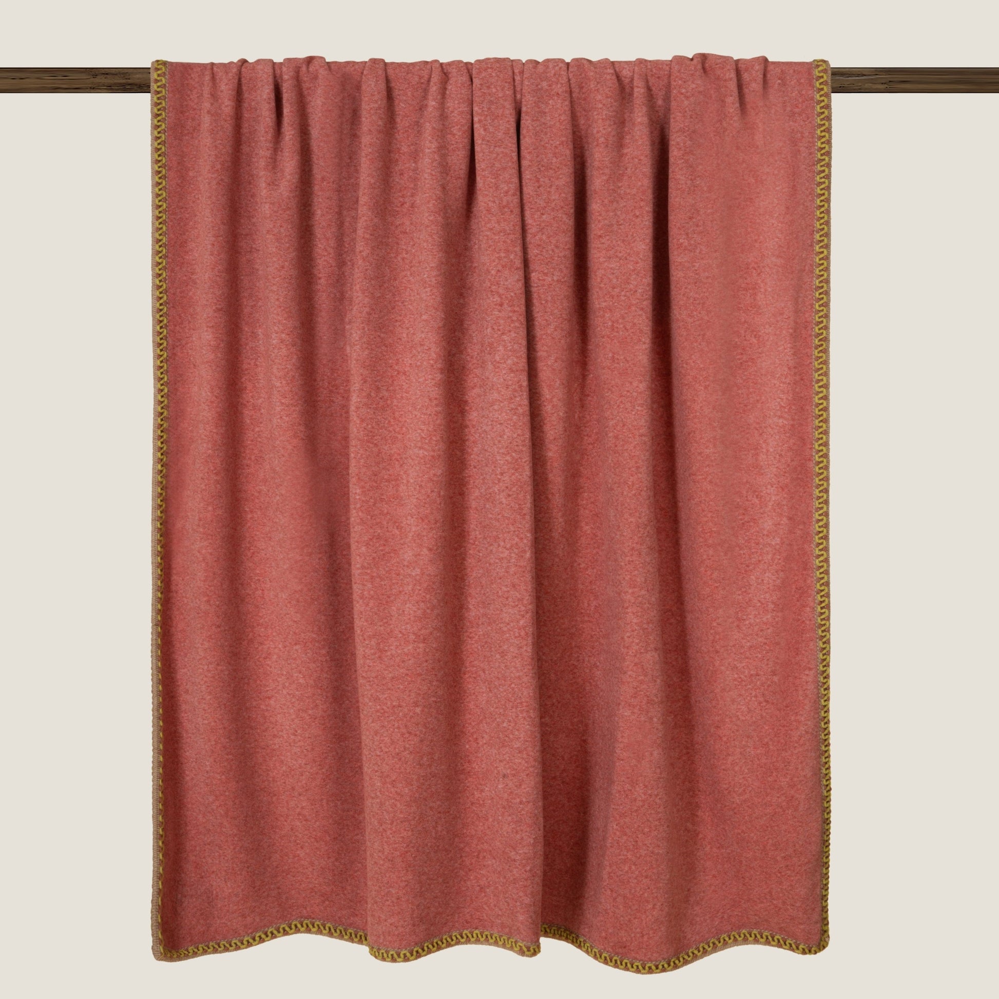 Rust soft bamboo throw.
