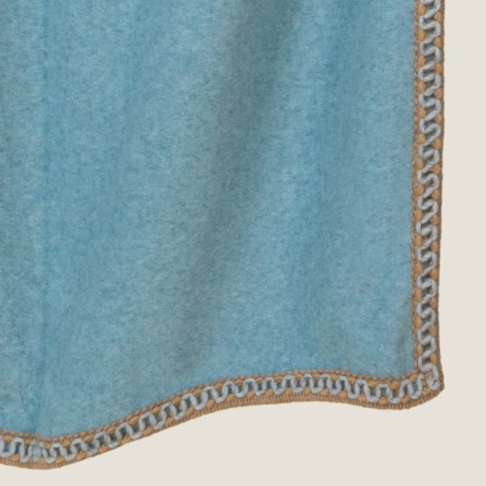 Blue Soft Bamboo Throw