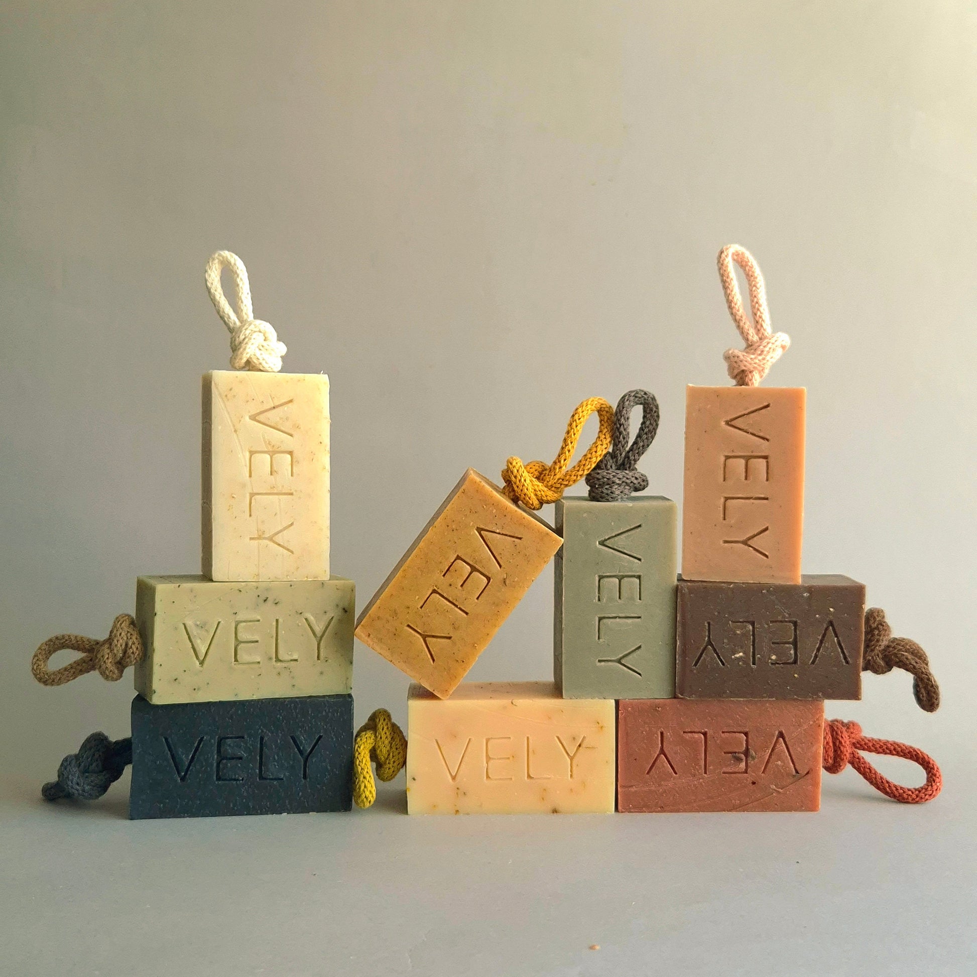 Vely soaps in multiple scents.