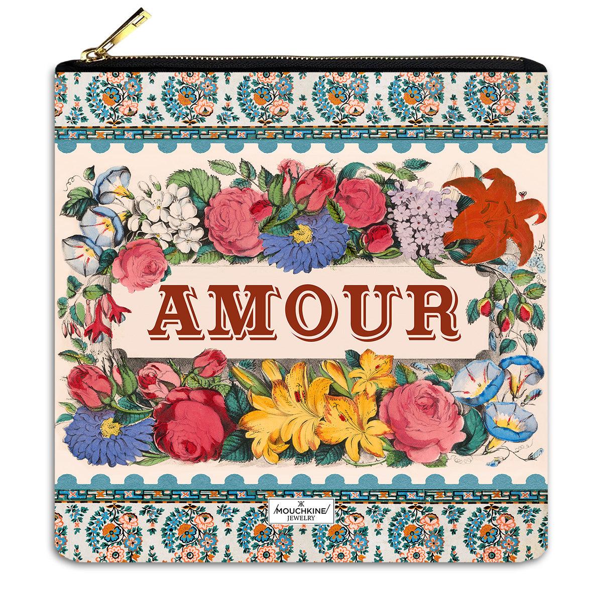 Mouchkine Printed Velvet Pouches