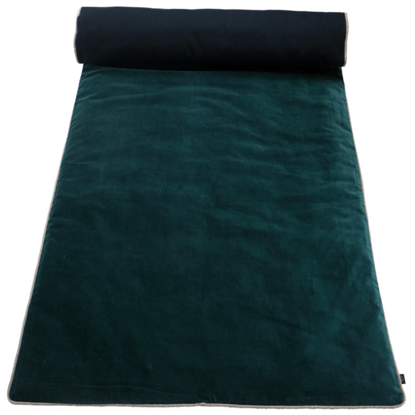 Peacock Velvet Padded Bed Scarf