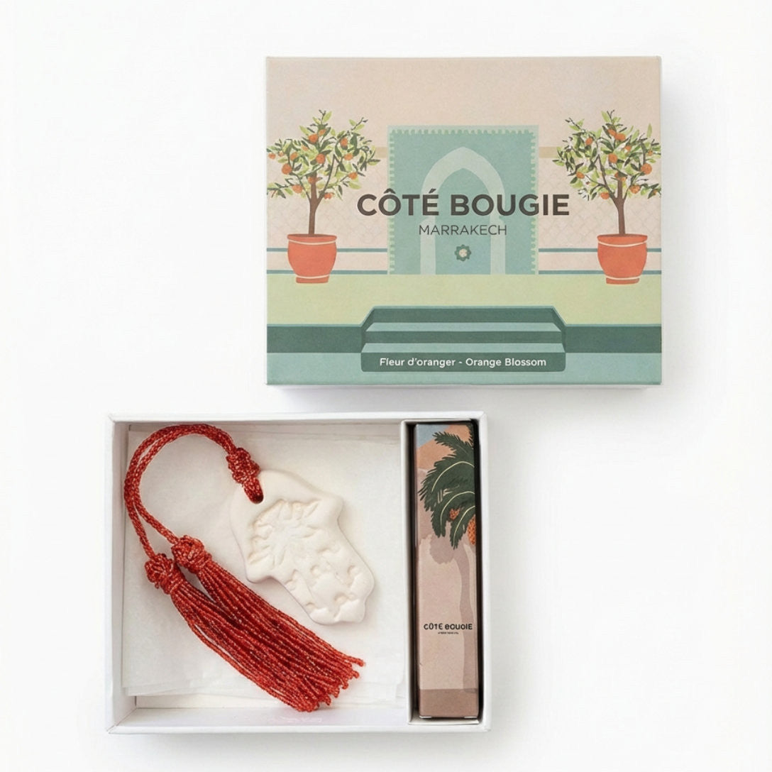 Orange Blossom Scented Ceramic Disc Gift Set