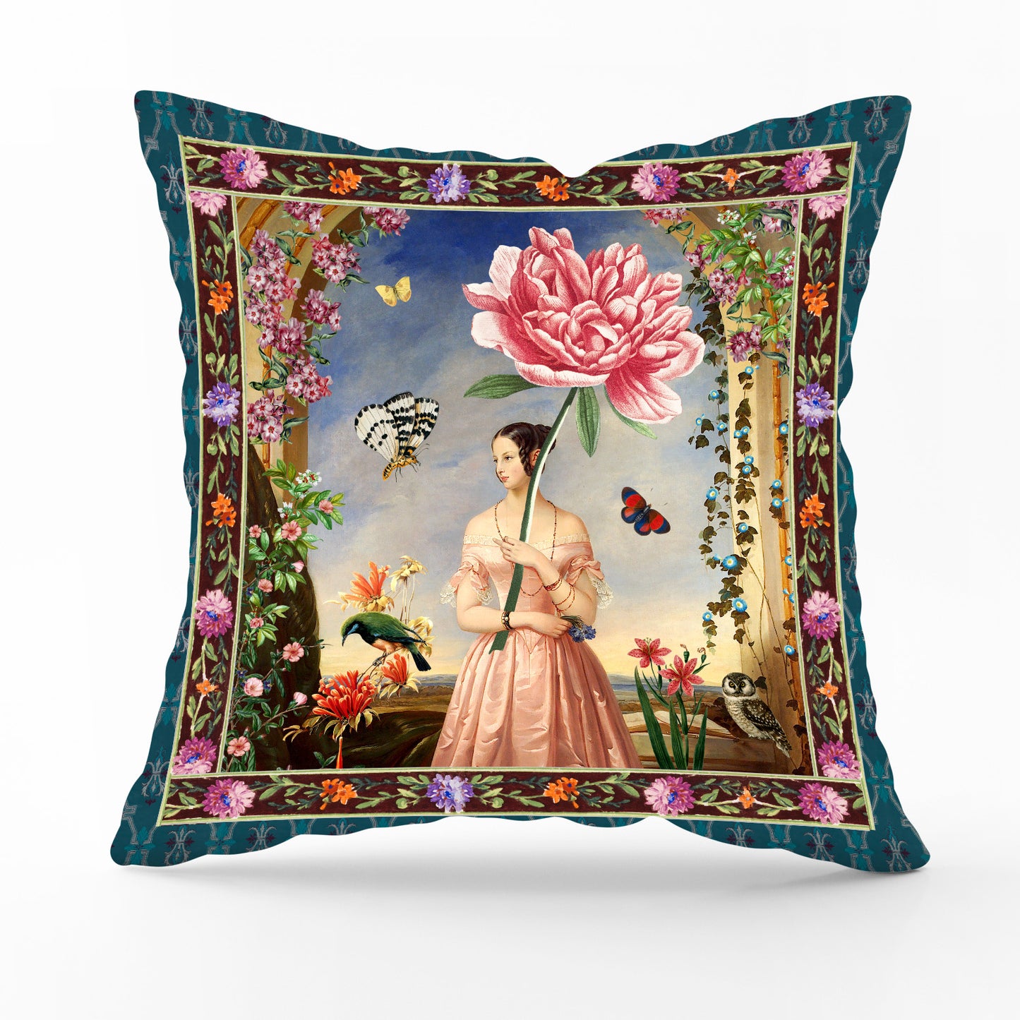 Parafleur Printed Velvet Cushion