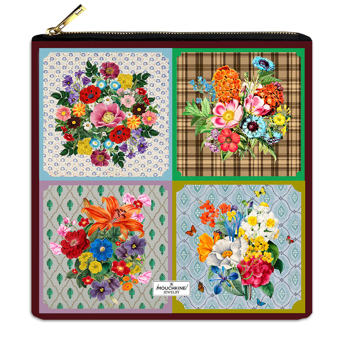 Mouchkine Printed Velvet Pouches