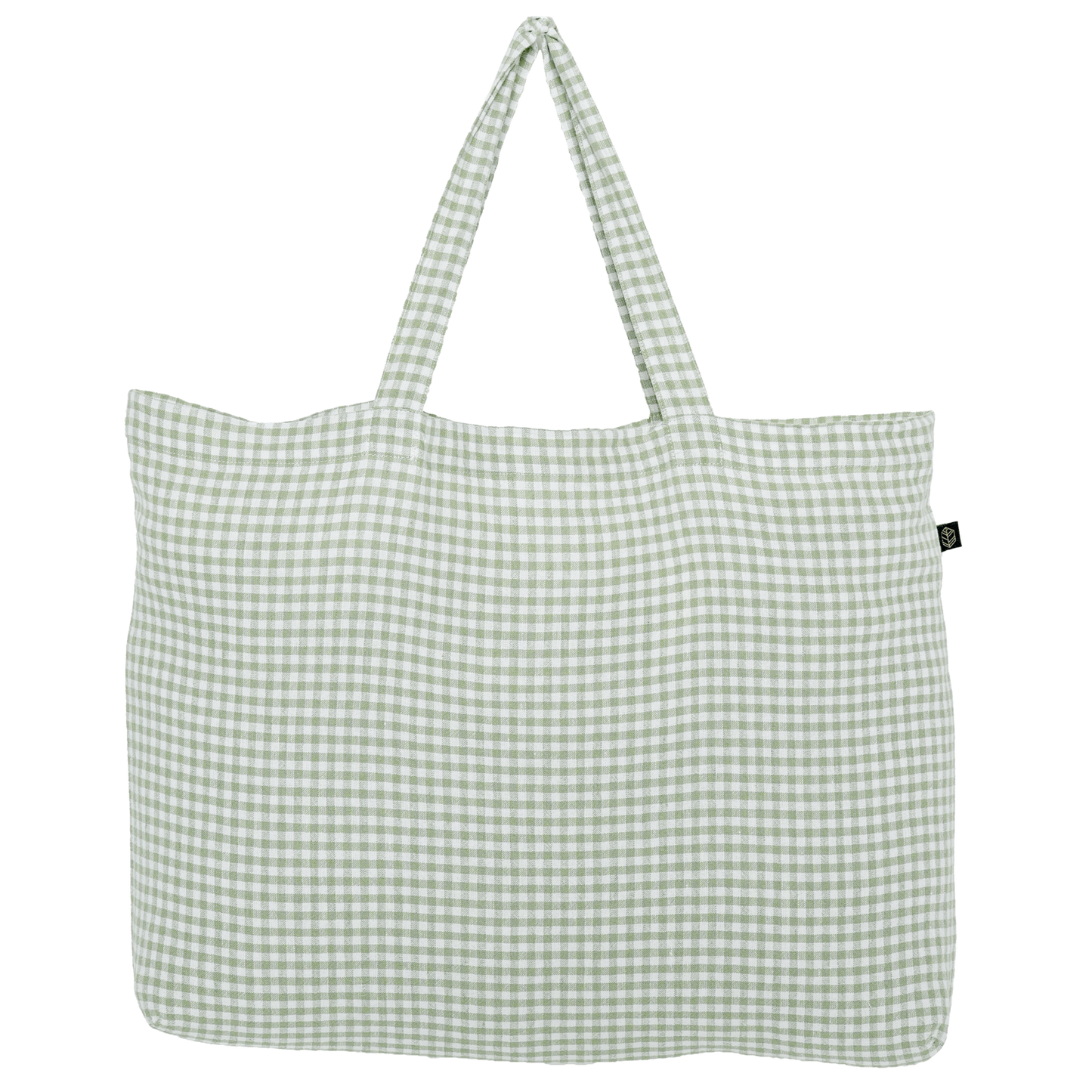 Gingham Linen Market Bags
