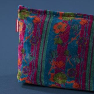Kensington Blue Velvet Washbag
