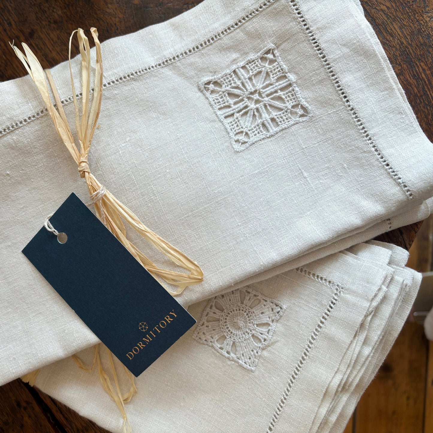 Set of 4 Vintage Linen Napkins