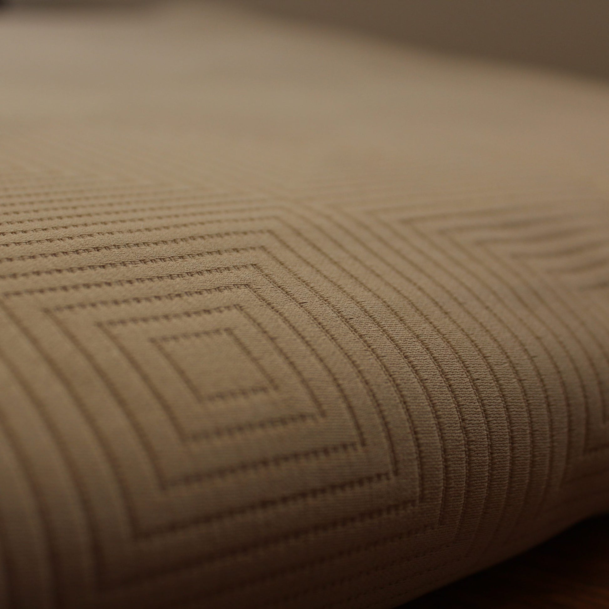 Berlin Mercerised Cotton Bedspread Taupe Close Up