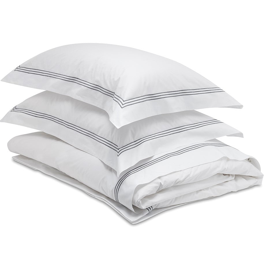 Palazzo White/Storm Duvet Set
