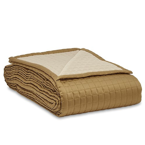 Fleet Reversible Bedspread Gold/Sable