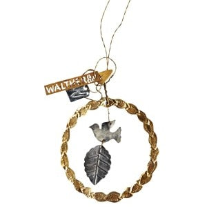 Hanging Bird in Wreath Decoration