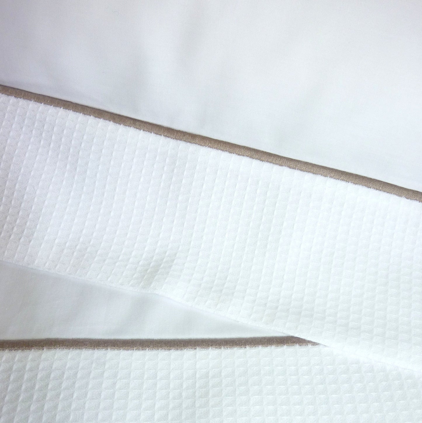 Hoxton Taupe Waffle Close Up