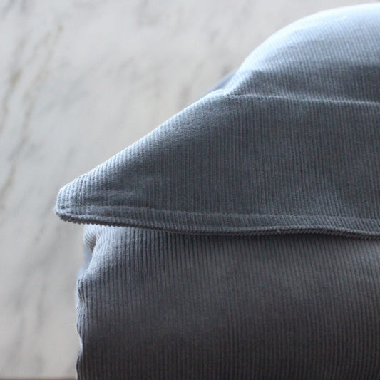Vancouver Corduroy Boudoir Pillow Grey