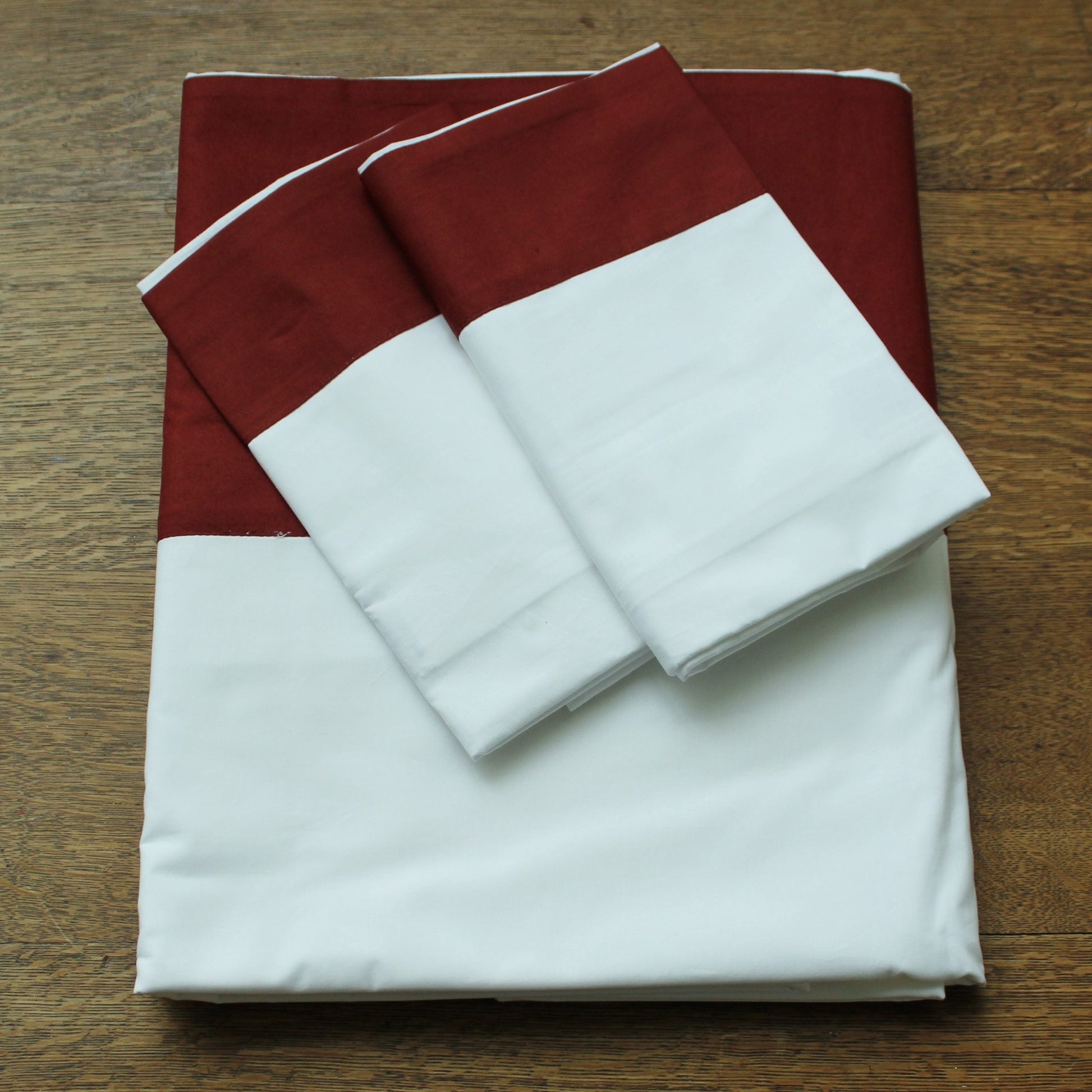 Sienna Duvet Set Red Brick