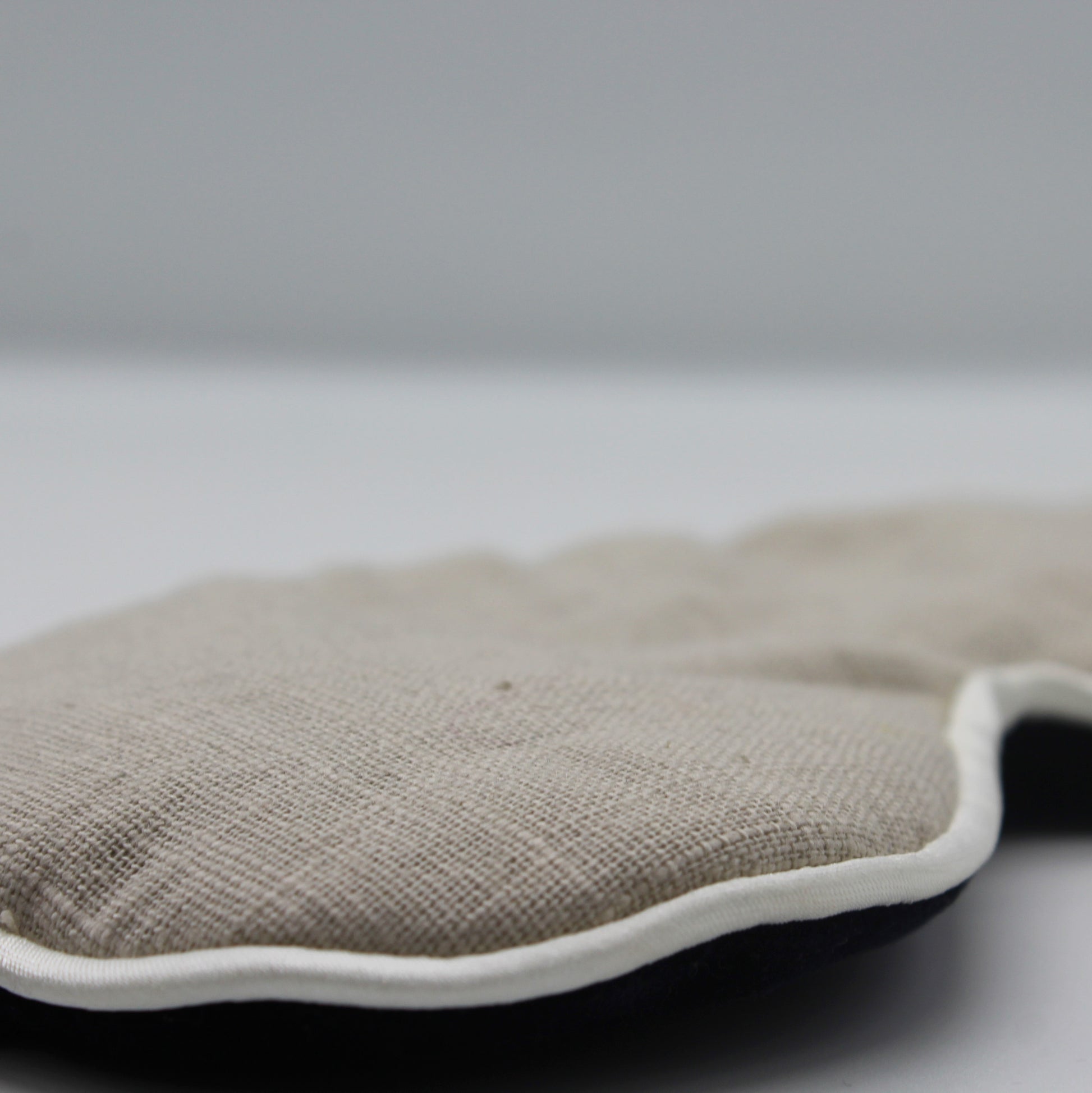 Linen Eye Mask Natural Close Up