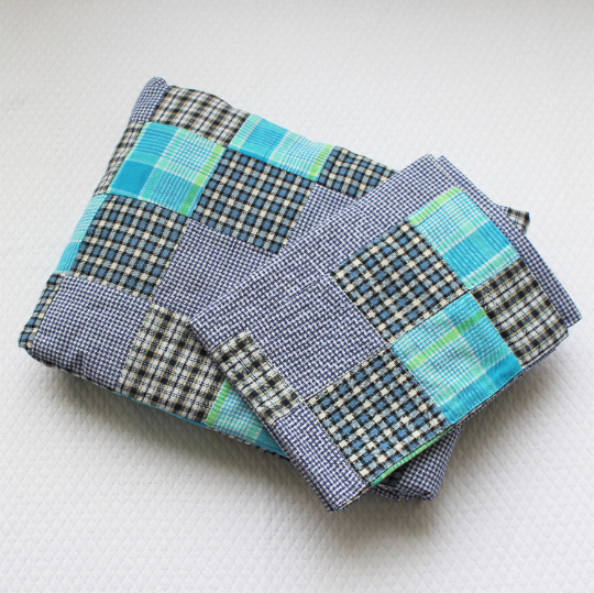 Patchwork Children's Bedset - Blue
