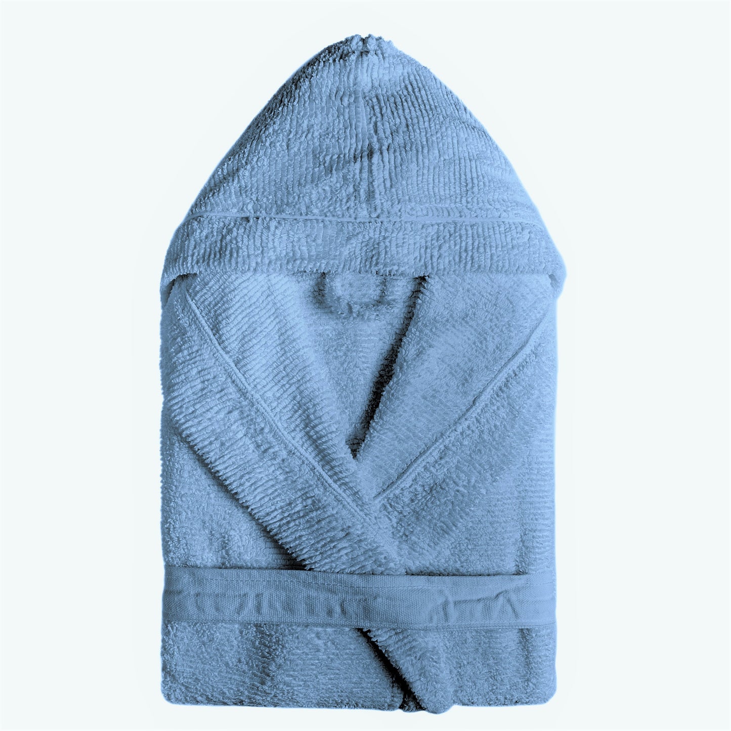 Vintage Ribbon Hooded Robe - Petrol
