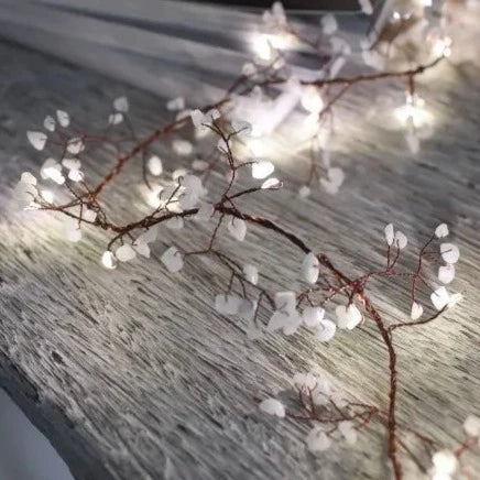 White Gem Stone Light String