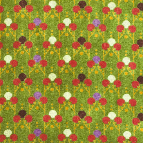 Geometric printed velvet