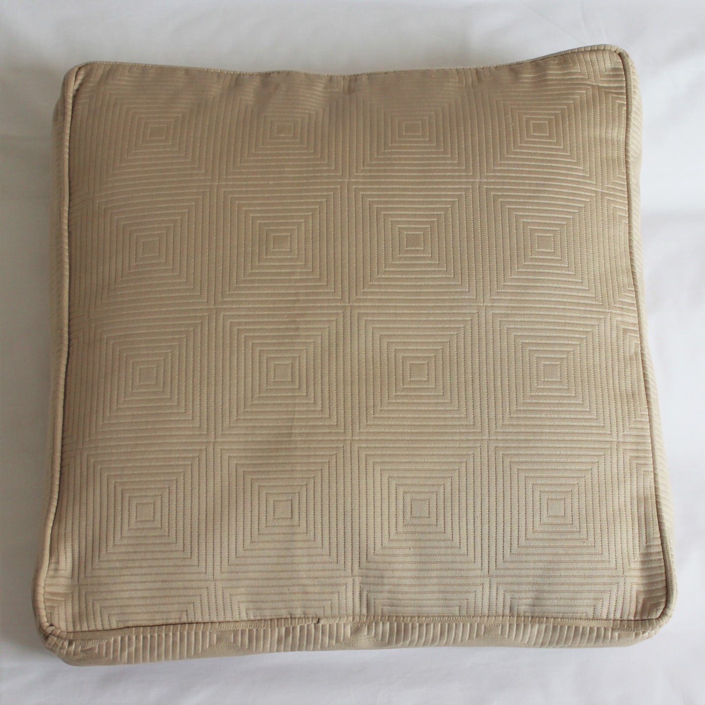 Berlin Piped Box Pillow Sham 65x65cm - Taupe