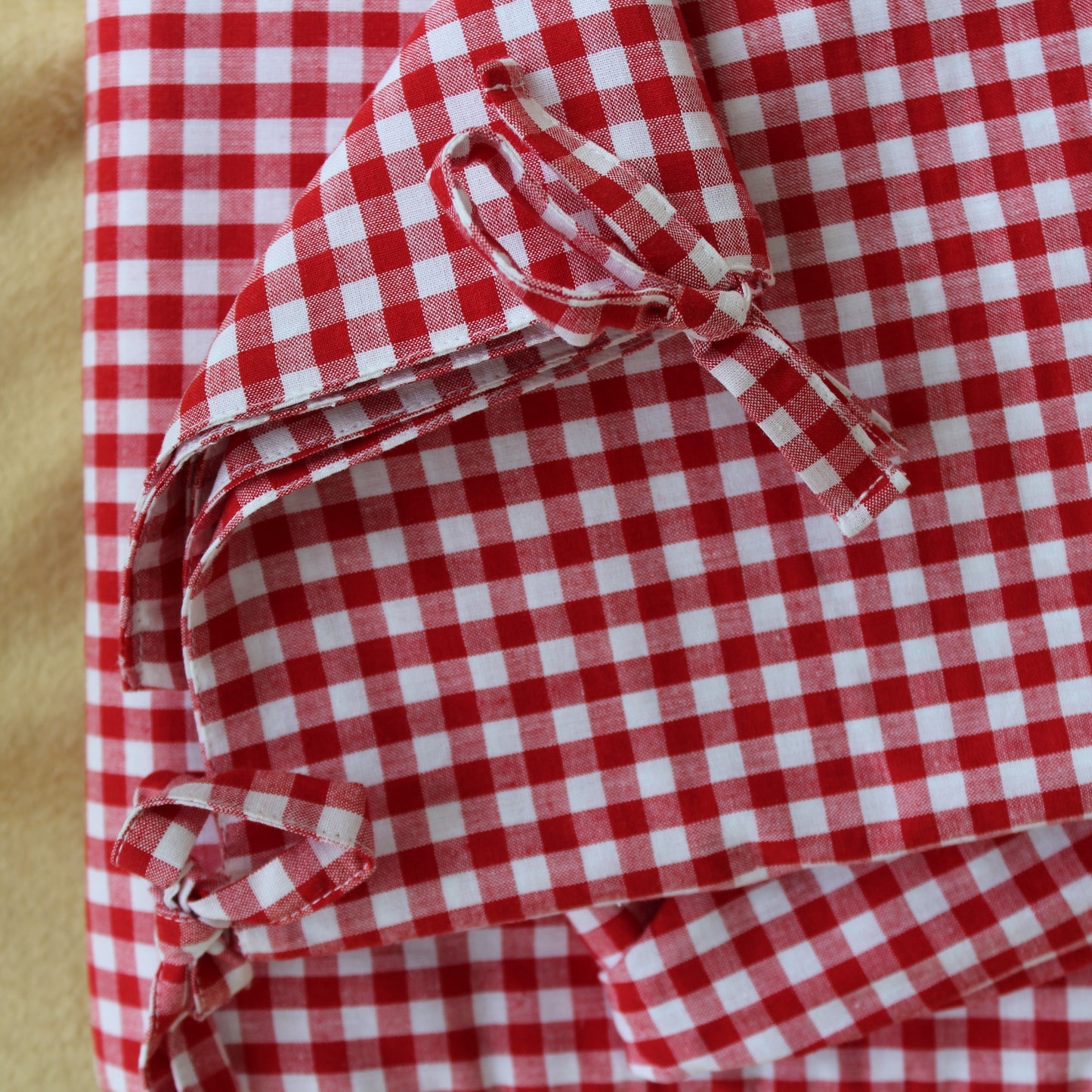 Red Gingham Check Duvet Set