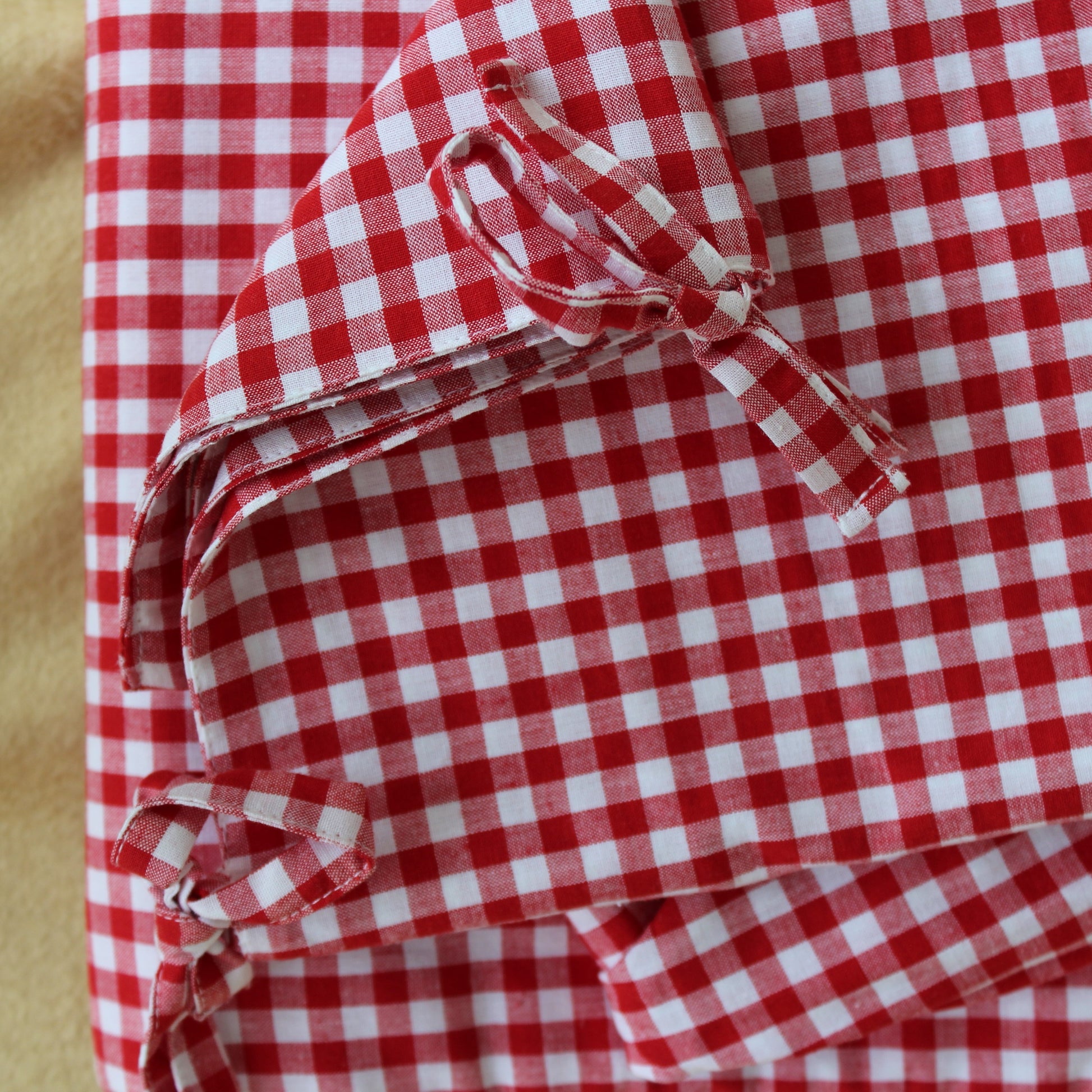 Red Gingham Check Duvet Set