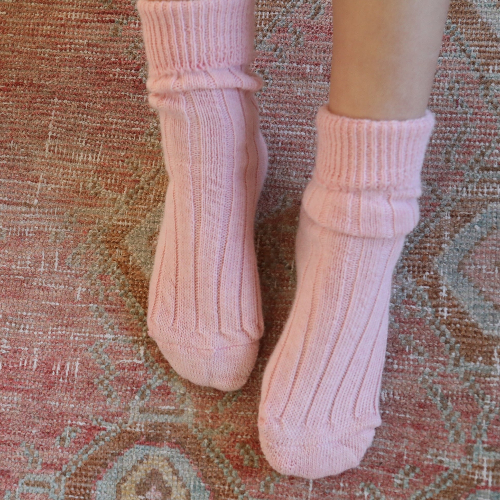 Alpaca pink bedsocks