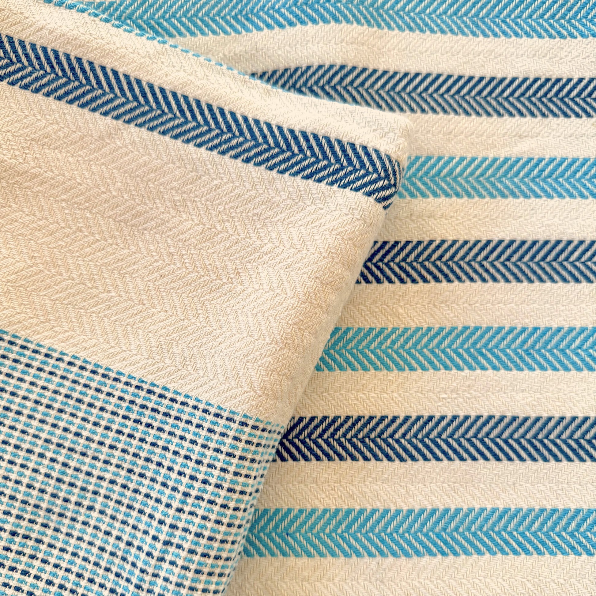 herringbone stripe throw