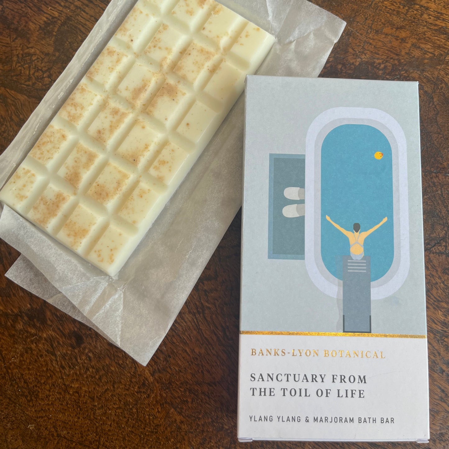 Sanctuary from the Toil of Life Bath Oil Bar - Ylang Ylang and Marjoram