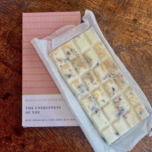 The Uniqueness of You Bath Oil Bar - Rose Geranium and Sunflower