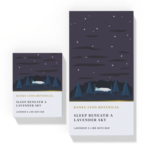 Sleep Beneath a Lavender Sky Bath Oil Bar -Lavender & Lime