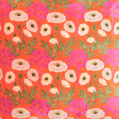 orange printed velvet