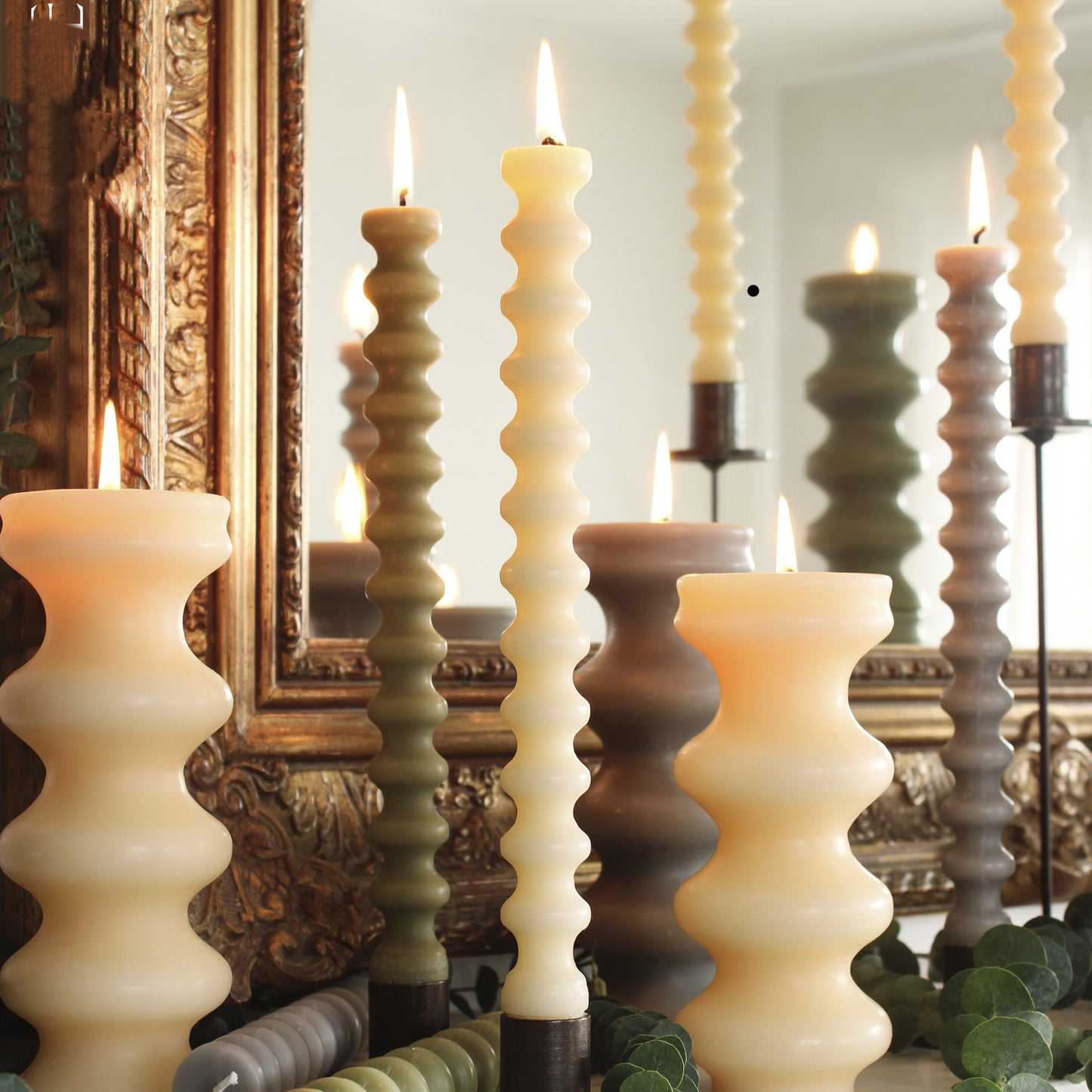Pair of Column Candles in Box