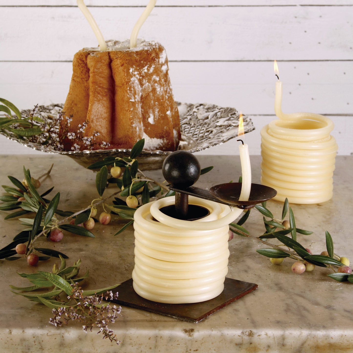 Coil Candle & Holder